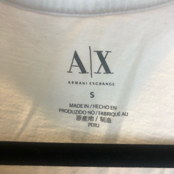 Armani Exchange white and grey eagle t-shirt - Picture 2 of 4